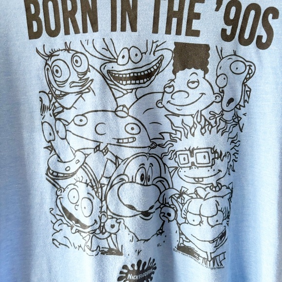 Born in the 90’s Nickelodeon Cartoons Graphic Tee Size Medium - Picture 3 of 3